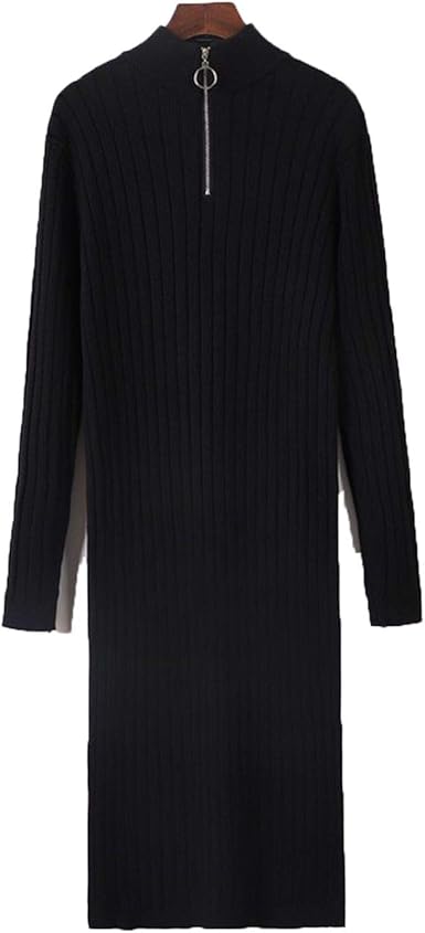 thick turtleneck sweater dress