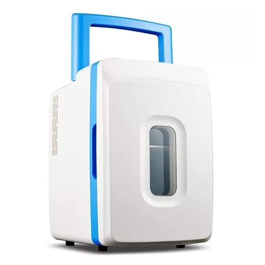 Mini nevera 12L azul: mini nevera completamente silenciosa, ideal ...