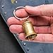 50 Cal BMG Real Bullet Motorcycle Bell Keychain for Protection and Good Luck