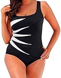 Baifern Women's 1 Piece Spaghetti Strap Swimsuits Plus Size