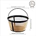 Basket Coffee Filter,Permanent Basket-Style Reusable 8-12 Cup Gold Tone Coffee Filter designed fits Mr. Coffee Makers and Brewers by GLLEEN