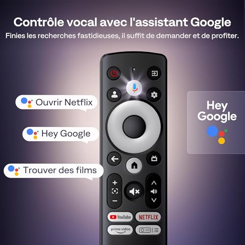 Aurzen EAZZE D1 GTV Projector with Google TV, 4K Supported, with WiFi and Bluetooth, Officially Licensed Netflix, Auto Focus & Keystone, DoIby Audio, Zoom, Native 1080P (White)