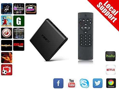 INL T95X Androd TV box with X7 Mini Keyboard, Amlogic s905x Quad Core 1GB DDR3 RAM and 8GB Flash Android 6.0 OS with kodi preinstalled