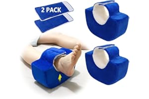NEAUDE Leg Elevation Pillows Foot Pillow Heel Protectors for Pressure Sores Post Surgery Feet Swelling Ankle Protector Support Pillow Cradle Bed Sores Foot Surgery Recovery Supplies Ulcer Cushion - 2PCS
