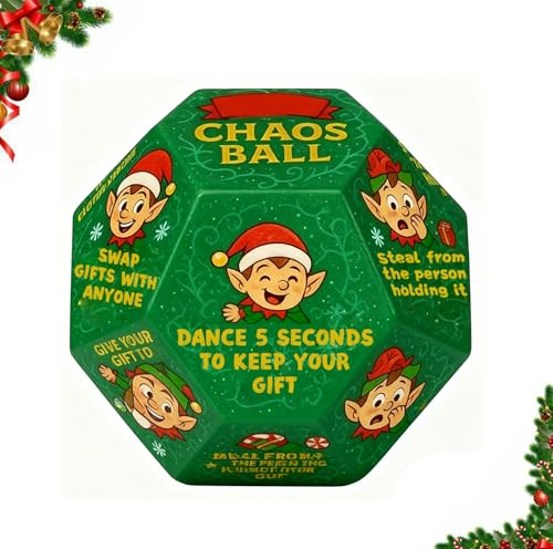 Santa Swap Gift Exchange Dice, Hilarious Exchange Party Game Dice, Exchange Gifts Family Game, Gift Perfect for Holiday Parties with Family and Friends(Christmas Edition)