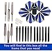 Charisma Gaming 20 gram Darts 6 Set With PET Shafts, O Rings, Different Shape Barrels&Sharpener, steel Tips, Aerodynamic Structure, Ergonomic Grip, For Home, Outdoors, Office, Dorms, Bars & More