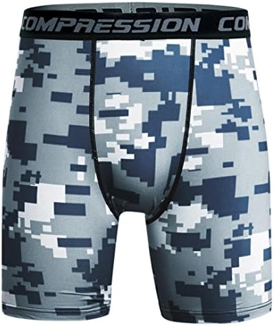 HARRYSTORE Men's Performance Compression Shorts,Man AIrism Gym Fitness Compression Tight Pants Base Under Layer Running Shorts Warm Cool Dry
