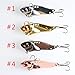 8pcs 5cm 8#hooks metal vibe fishing lues bass carp trout catfish blade fishing baits VIB020