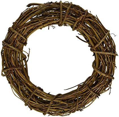 ( Pack of 6 ) Natural DIY Grapevine Wreath Christmas Garlands 10-Inch