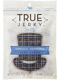 True Jerky, The OG - Original Peppered Beef Jerky, 2.25 Ounce (Pack of 5)