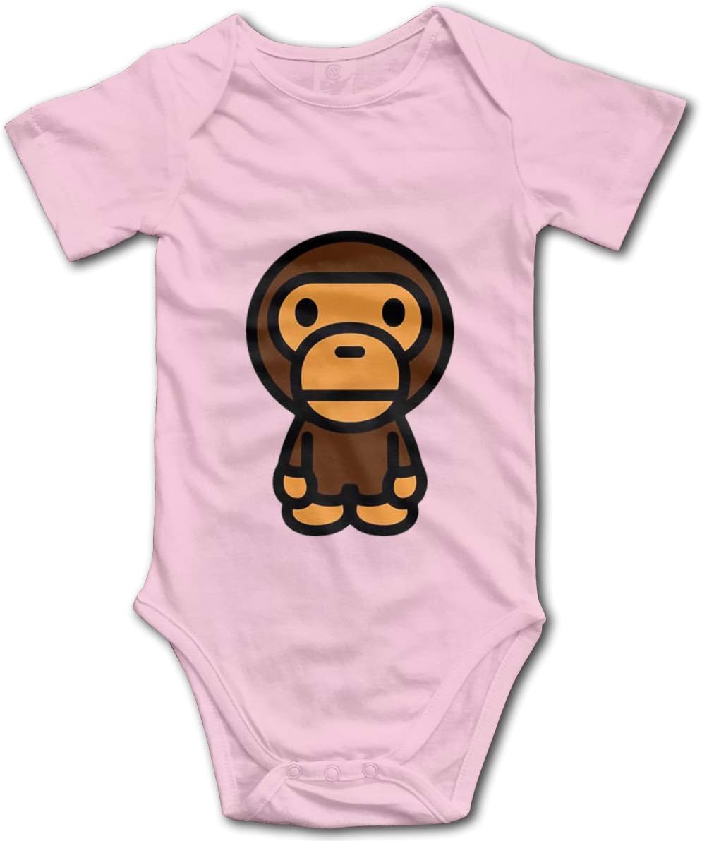 Bape Baby Toddler Bodysuit Unisex Infant Rompers Jumpsuit Short Sleeve