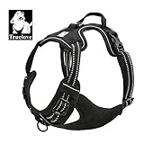 EXPAWLORER Best Front Range No-Pull Dog Harness. 3M Reflective Outdoor Adventure Pet Vest with Handle. 3 Stylish Colors and 5 Sizes.
