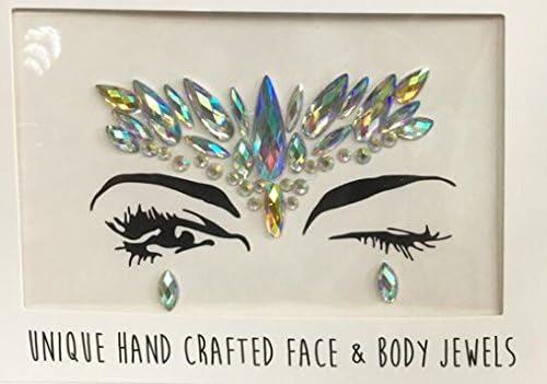 MSAI 3 pcs Mermaid Face Gems - Festival Jewels Crystals Bindi Unicorn Mermaid Rainbow Tears - The Latest Must have Accessory f