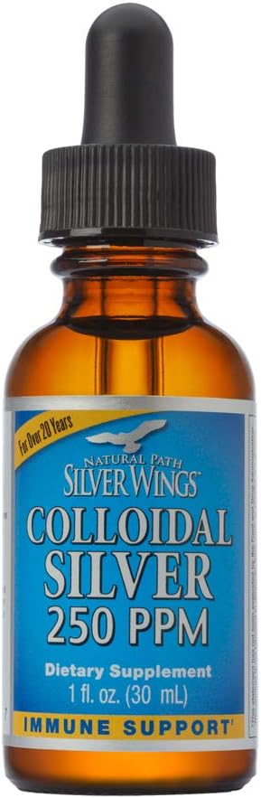 Natural Path Silver Wings Colloidal Silver Mineral Supplement, 250 Ppm, 1 Fluid Ounce: Health & Personal Care