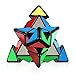 D-FantiX Qiyi Pyramid Cube, 3x3 Pyramid Speed Cube Triangle Cube Puzzle Black