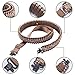 Paracord Rifle Sling, 2 Point Gun Sling Adjustable Shotgun Sling with Swivels for Outdoor Hunting (Brown&Khaki)