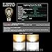 LETO A19 6W 2700k LED Dimmable Filament Edison Style Light Bulb, UL Listed, Soft White, 6-Pack