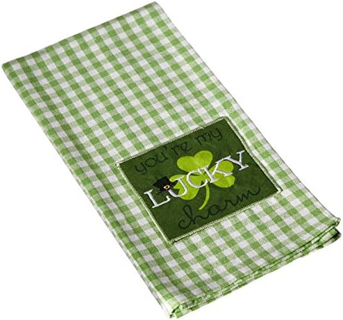 Design Imports Youre My Lucky Charm Embellished Green Dish Towel
