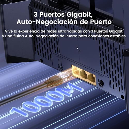 [Nuevo] Tenda RE3L Wi-Fi 7 Router BE3600 de Doble Banda, WiFi Mesh, 3 x Puertos Gigabit WAN/LAN, 5 Antenas Verticales, 4K-QAM, MLO, NFC, VPN, WPA3, App Control