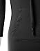 J.TOMSON Women’s Bodycon 3/4 Raglan Sleeve Hoodie Dress with Kangaroo Pockets