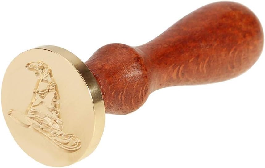 Sealing Wax Stamps,Wood Handle Antique Ancient Craft Wax Seal Stamp Decor