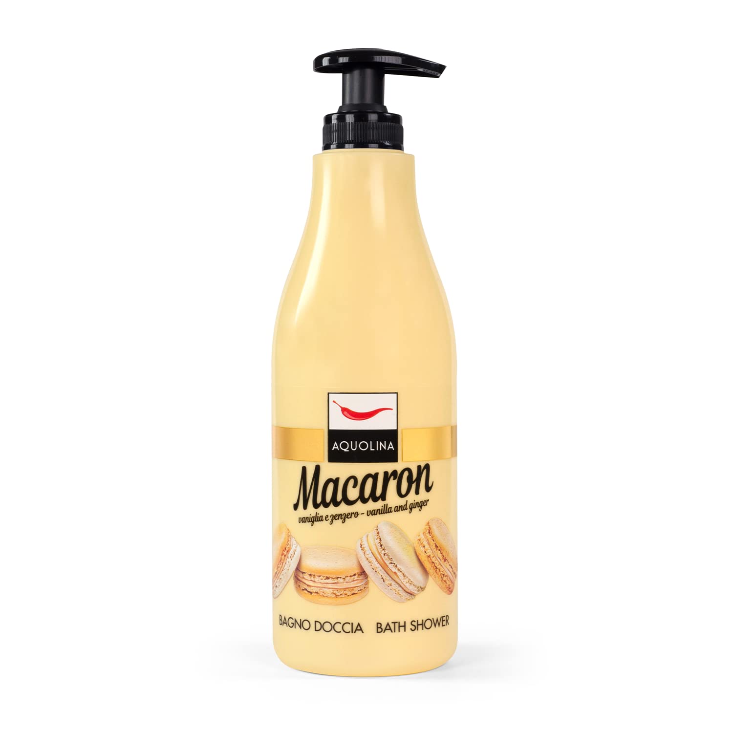 Aquolina Macaron Vanilla and Ginger Shower Gel Lightweight and Fast Absorption 500 ml