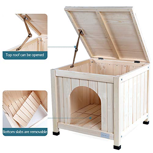Petsfit Indoor Wooden Pet House for Small Dog and Cat, 20 x 20 x 19 Inches Petsfit Indoor Wooden Pet House for Small Dog and Cat, 20 x 20 x 19 Inches