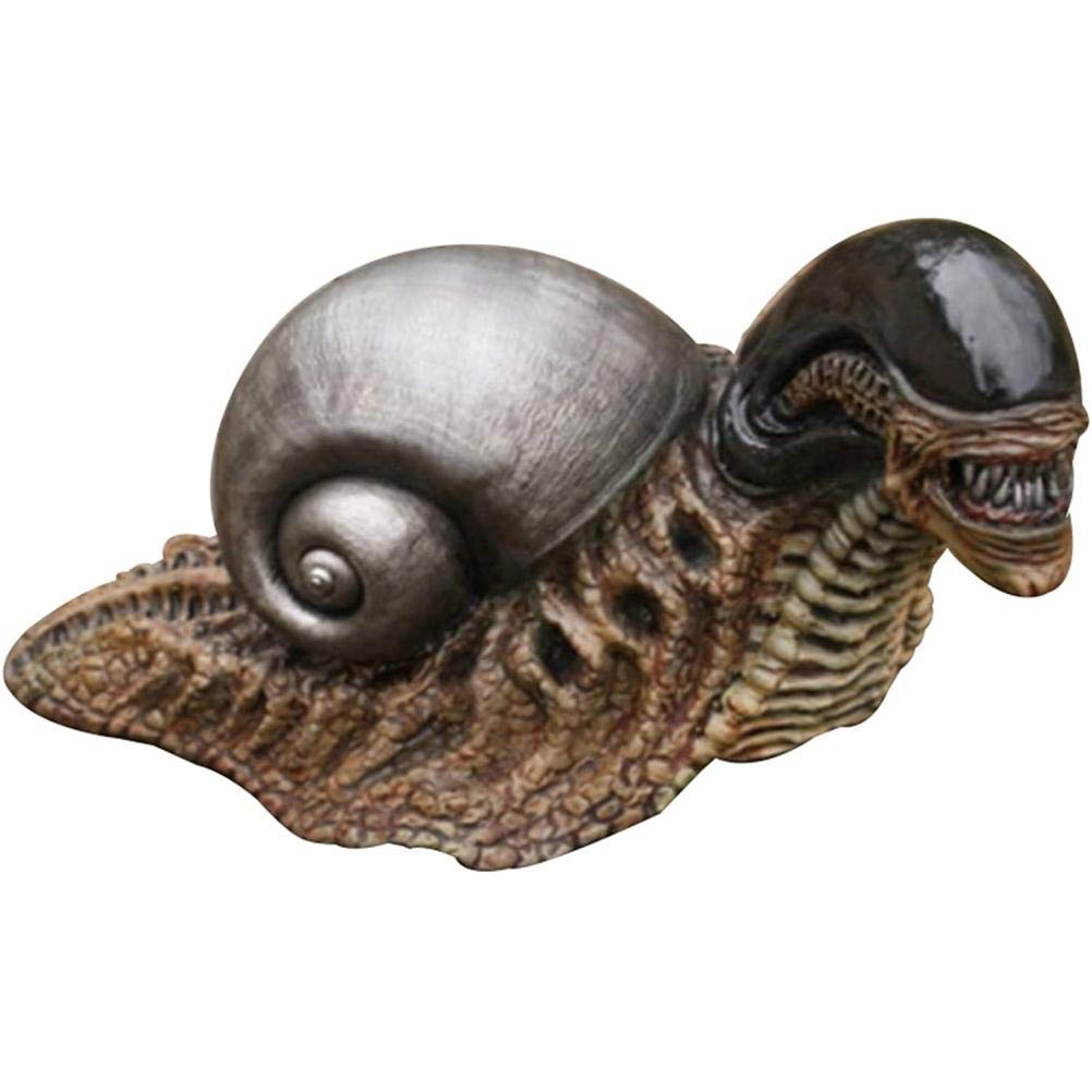 Tumnea Alien Snail Statue Figurine - Resin Animal Sculpture for Garden and Home Yard Decoration