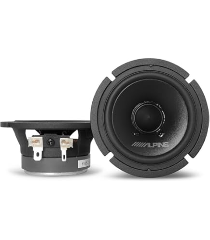 Soundqubed HDX 3.5" Midrange Speaker Pair - 40W RMS, 120W Max, 4 Ohm, For Car Door Or Dash Upgrade