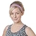 Hipsy Adjustable NO SLIP Wide Bling Glitter Headbands for Women Girls & Teens Black Duo Pack