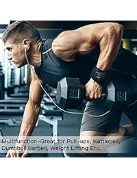 SZTOPFOCUS Guantes de levantamiento de peso ventilados para mujeres y hombres, gimnasio, equipo de fitness, agarre extra con muñequera, apoyo de cruz, ajuste para dominadas, entrenamiento de pesas, deportes, señoras