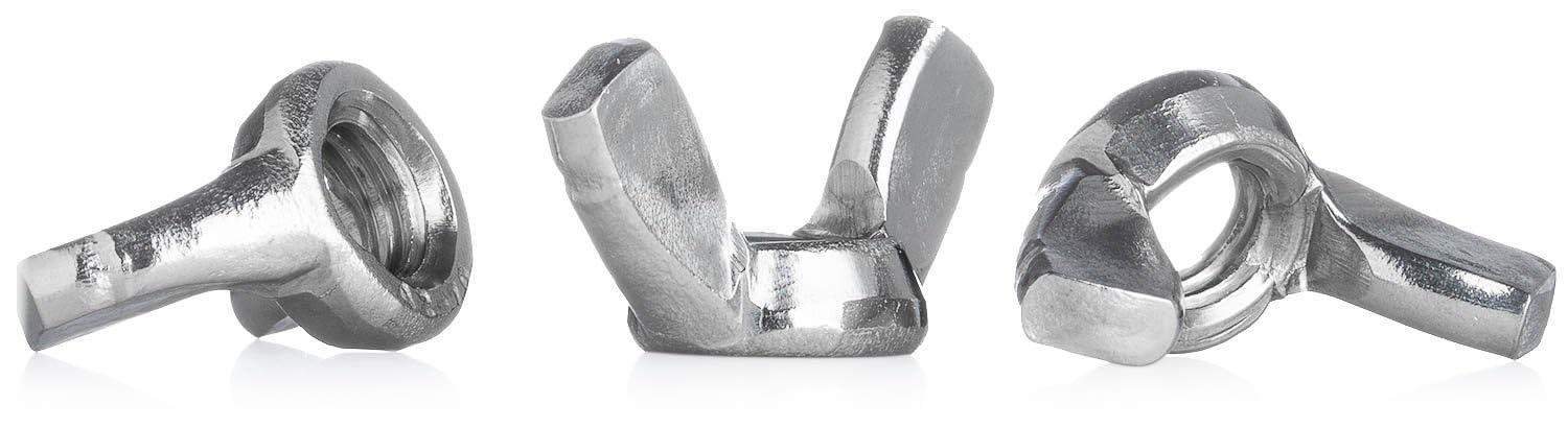 YoiYee M8 Wing Nut, 304 Stainless Steel(A2-70), 12 Pieces