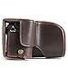 MegaGear Sony Alpha A6500 (up to 16-70mm Lens) Ever Ready Leather Camera Case and Strap, with Battery Access - Dark Brown - MG1015