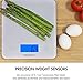 Tenergy Digital Kitchen Scale, Touch Sensitive Food Scale with Backlit LCD Display and Tare Function, Tempered Glass Scale for Cooking/Weight-Loss/Baking, 11lb 5kg, Batteries Included