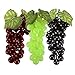SENREAL 6 Bunches Artificial Grape Fake Grapes with Vines Lifelike Fruit Decorative for Kitchen Party Pub Home Cabinet Ornament(36 kernels)