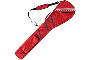 Big Teeth Golf Sunday Bag, Small Golf Bag Lightweight, Par 3 Golf Bag for A Few Clubs Driving Range, Practice with Carry Shoulder Strap Foldable Multi-Colour