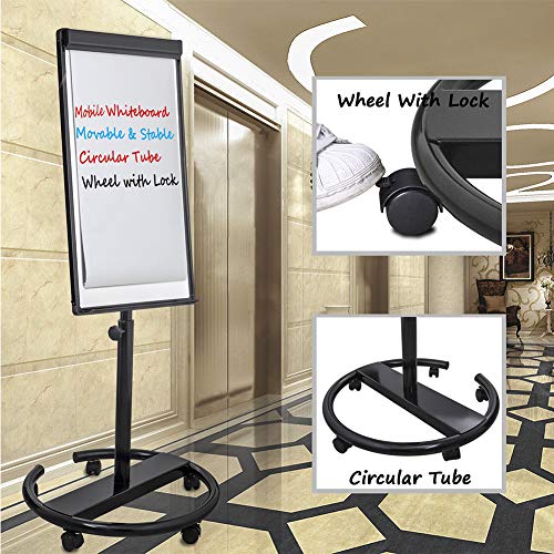 image for WEYOUNG Magnetic Mobile Whiteboard - 40x28 inch Mobile Dry Erase Board