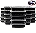 Super Durable BPA Free Meal Prep Containers by Avant Grub, 25 Pack. One Huge Compartment. Dishwasher, Microwave, Freezer Safe. Theyre Convenient & Safe For To Go Lunch Boxes & Food Storage Cartons