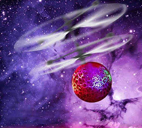 Mikong Crystal LED Lighting Flying Toys,RC Drone Helicopter Ball Lighted RC Flying Lamp Ball Toys