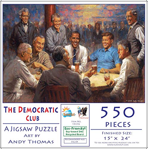 The Democratic Club 550 pc Jigsaw Puzzle by SunsOut