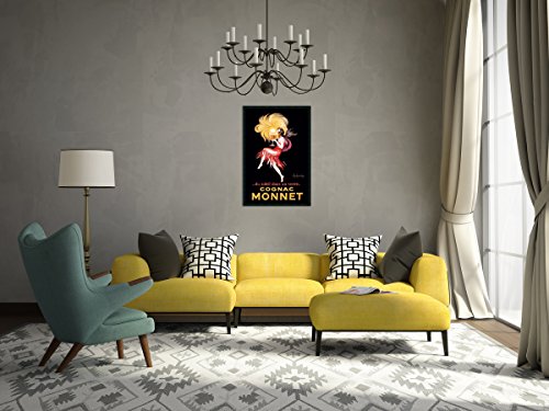 Framed Wall Art Print Cognac Monnet (ca. 1927) by Leonetto Cappiello 25.25 x 37.25
