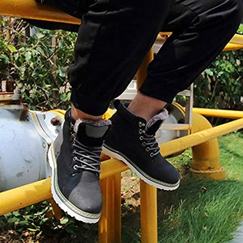 ブーツ 大きいサイズ メンズ ブラック レースアップシューズ 厚底 安全靴 ハイカット 韓国風 レースアップシューズ 防滑 マーティンブーツ 冬用 男性用 ワークブーツ 作業靴 ショートブーツ 安全靴 暖かい 綿靴 雪靴 アウトドア ビジネス 大きいサイズ B0xtytlq 新作