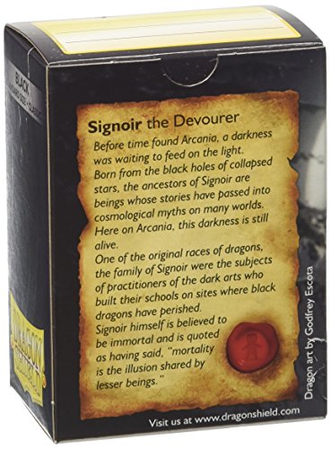 Dragon Shield Black Protective sleeves 100 count