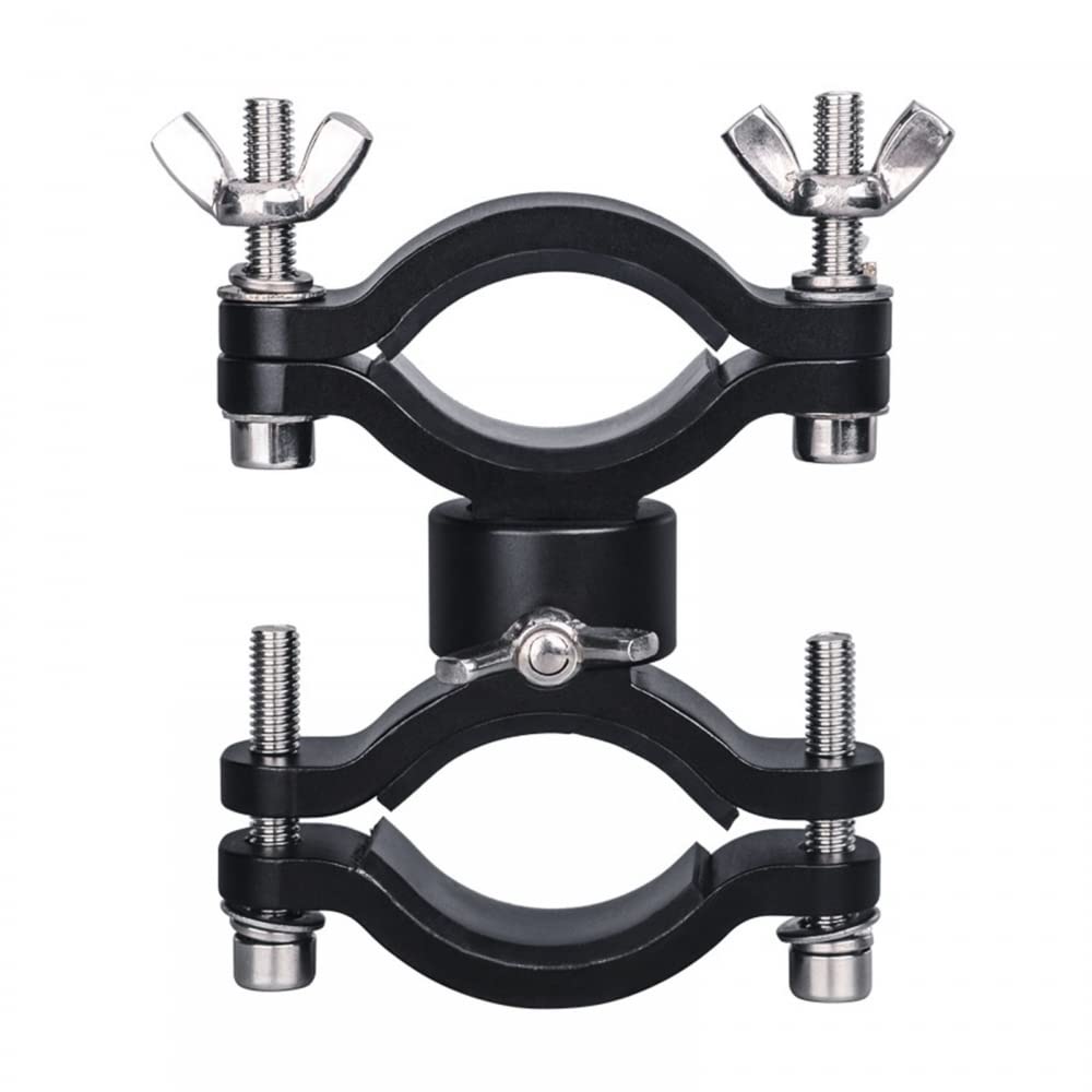 MiOYOOW Bike Flashlight Bracket, Bicycle Front Torch Clip with Soft Pad 360° Rotating Bike Handlebar Light Holder for Cycling Riding