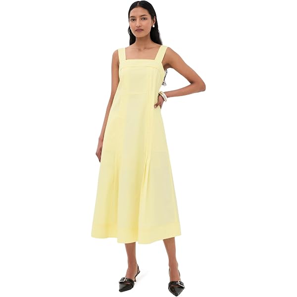 3.1 phillip lim midi dress sale Women's Square Neck Structured Cotton Dress, Yuzu, 2 at Amazon Women's Clothing store SWEETHEART The lace Size:EU 36/US 6 La Femme Mother of