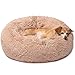 Friends Forever Luxury Marshmallow Cat Bed, Calming Dog Beds for Small Dogs, Fluffy Dog Bed for Pet Comfy – Tan 23 X 23 Inchthumb 1