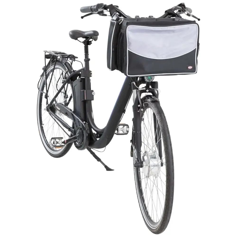 TRIXIE Front-Box for Bicycles, 41 x 26 x 26 cm, Black/Grey, 2.82 kg