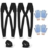 Moving Straps, Pandawill Lifting and Moving System with Soft Cushion & 4 Gloves Carry Bag Max Load 440 Pound Easily Move, Lift, Carry, And Secure Furniture, Appliances, most of Heavy Objects