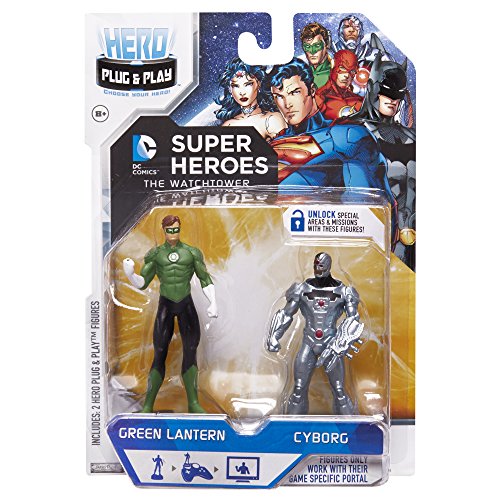 Jakks Pacific, Hero Portal, DC Comics Booster Pack, Green Lantern and Cyborg