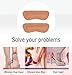 Heel Grip Liner Insert for Shoes Too Big,Shoe Filler Improved Shoe Fit and Comfort,Leather Prevent Blisters (Khaki, Thick)